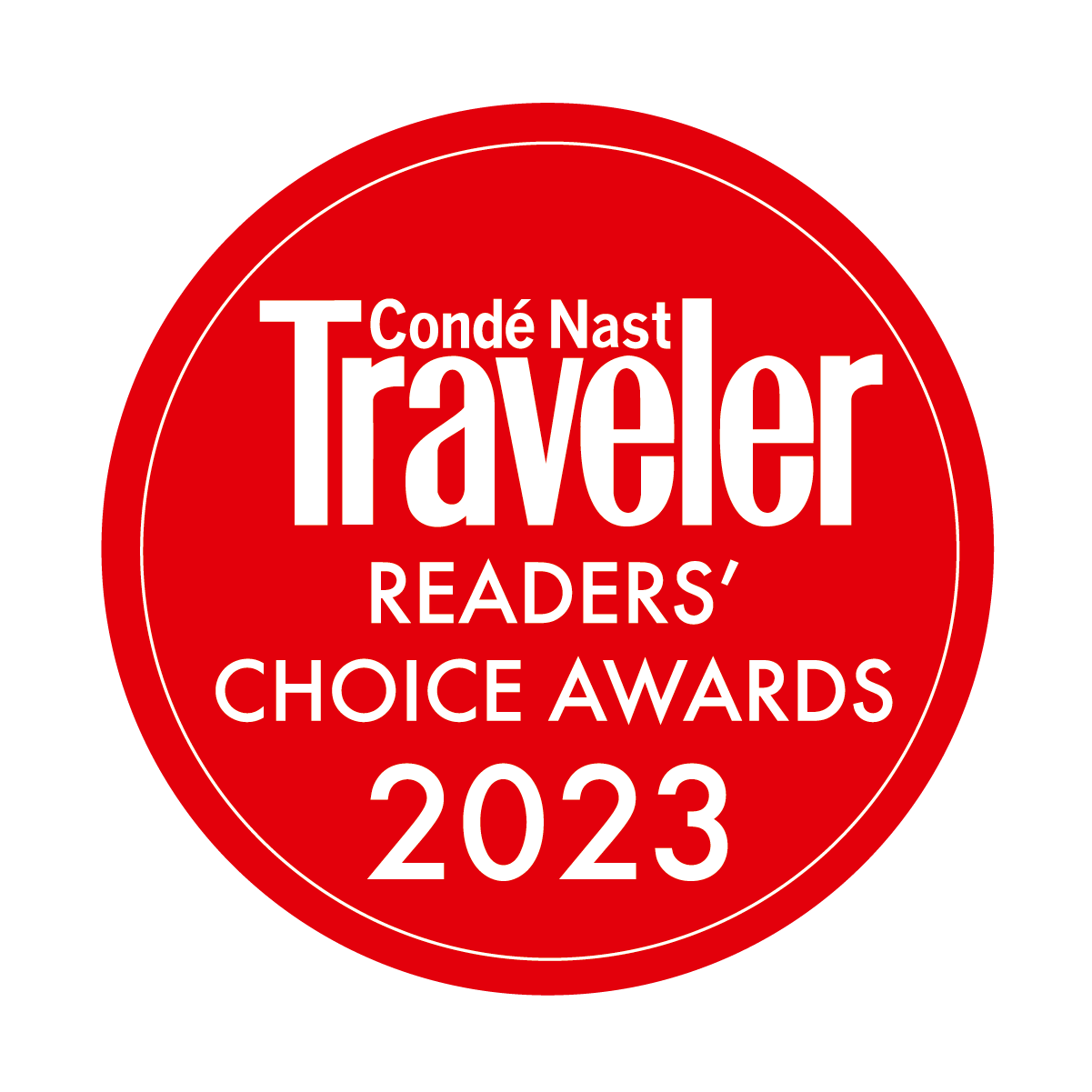 Conde Nast Traveler Readers Choice Award