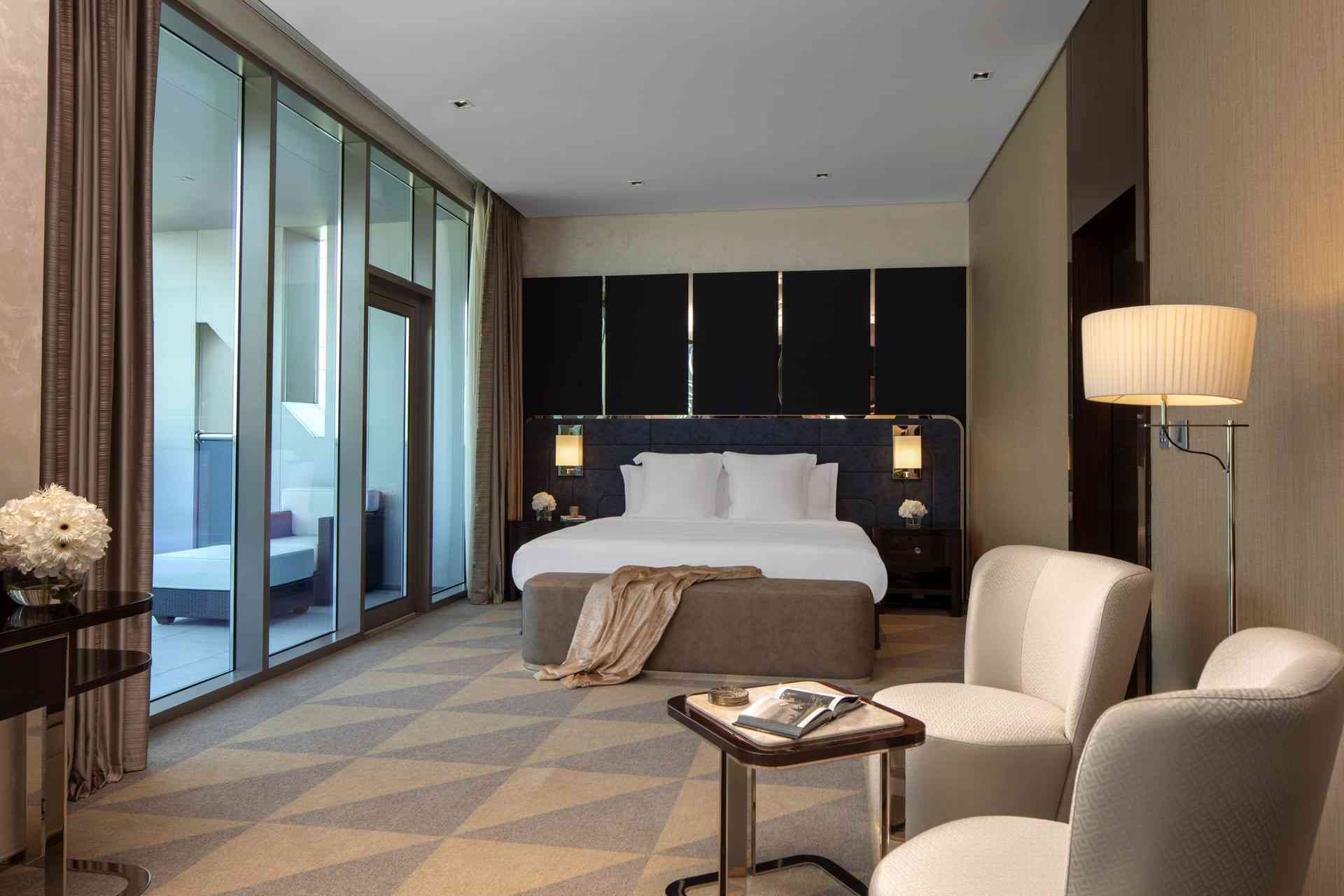 Large bedroom with sitting area