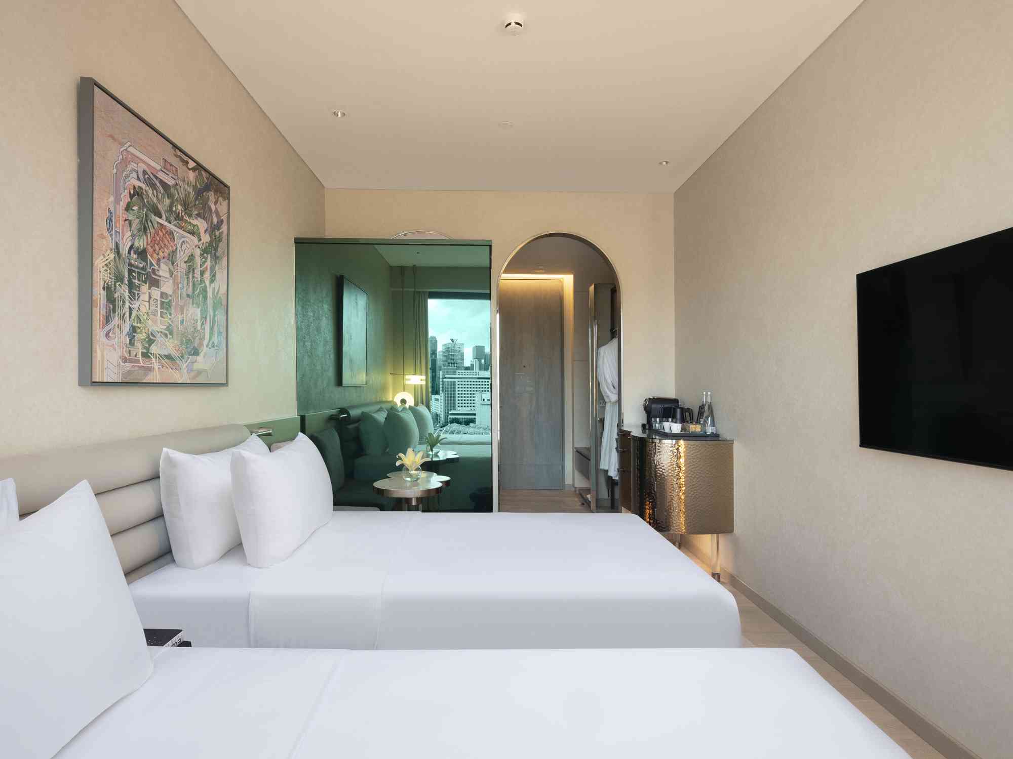 Twin Pinnacle Room at Mondrian Singapore