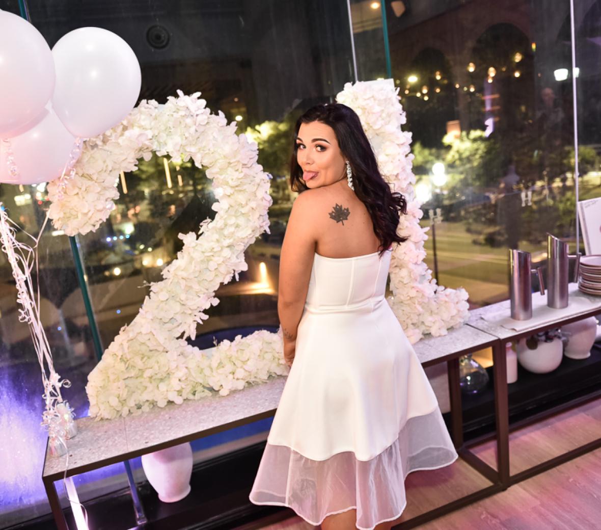 woman in wedding dress