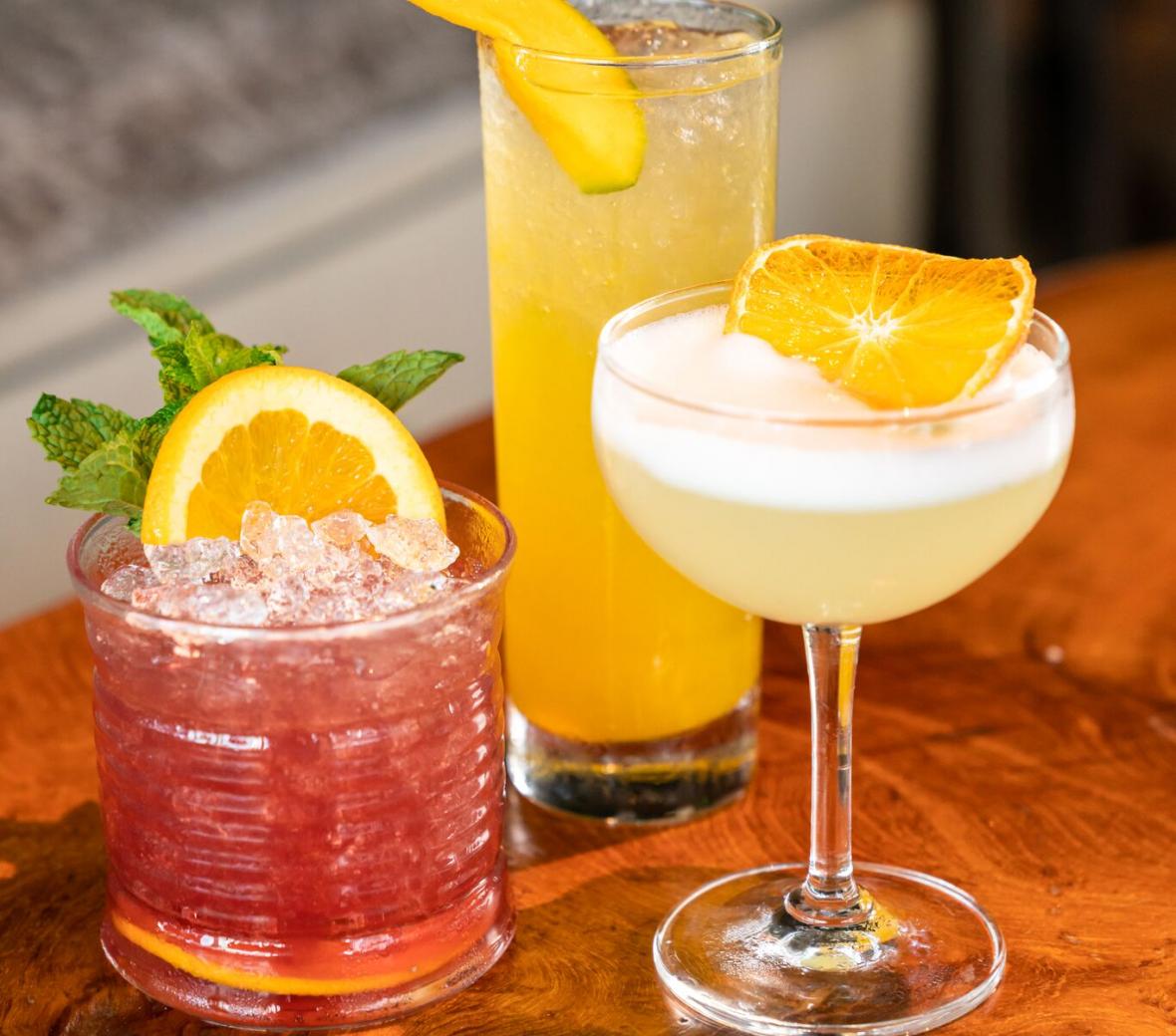 a mixed drink