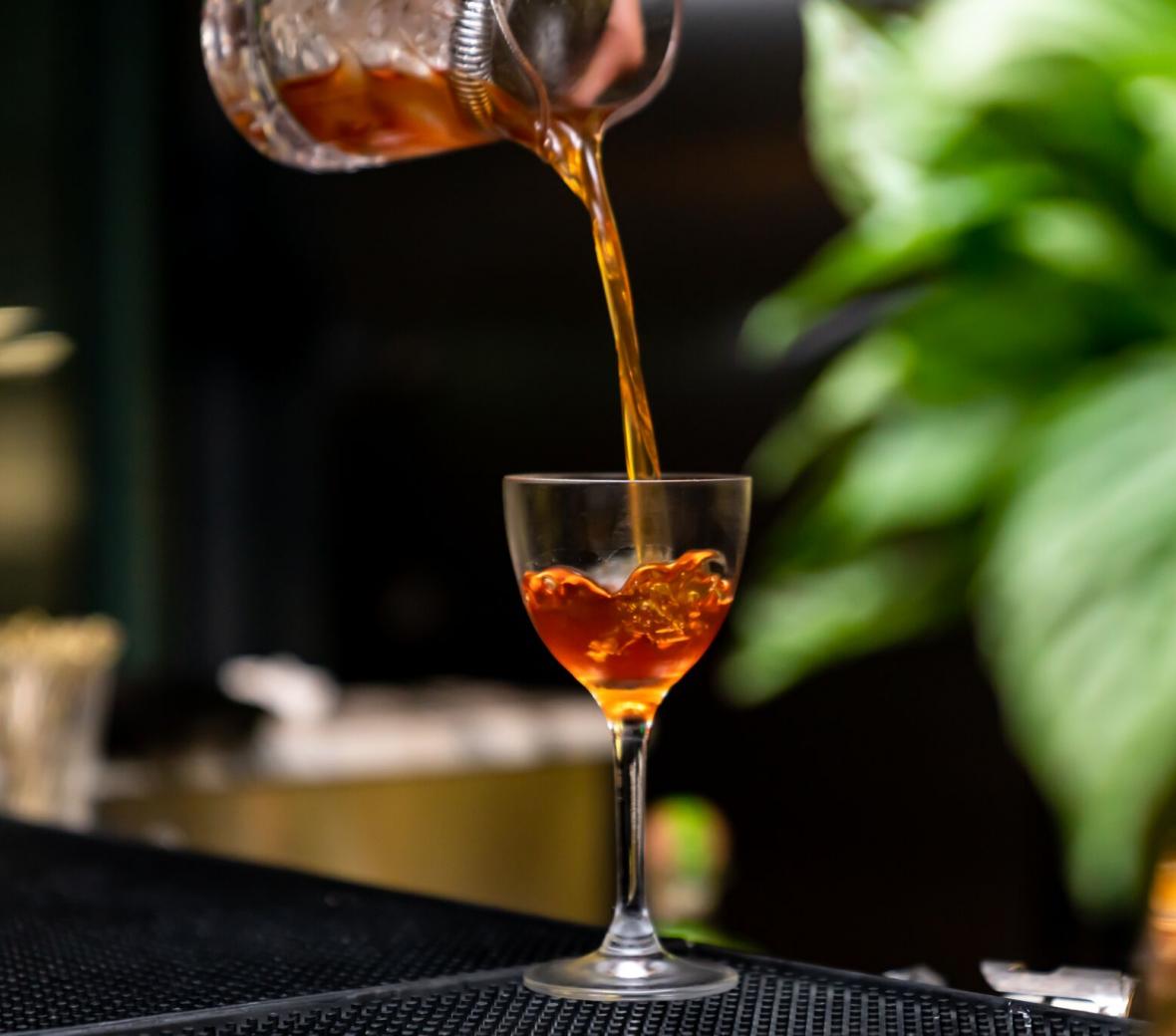 pouring a drink