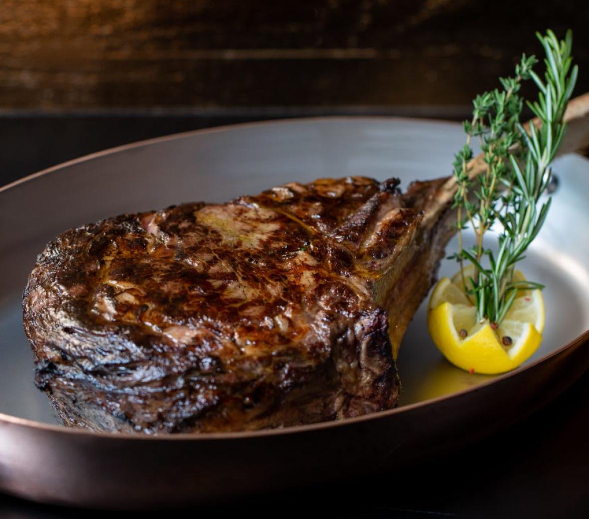 meat in a pan
