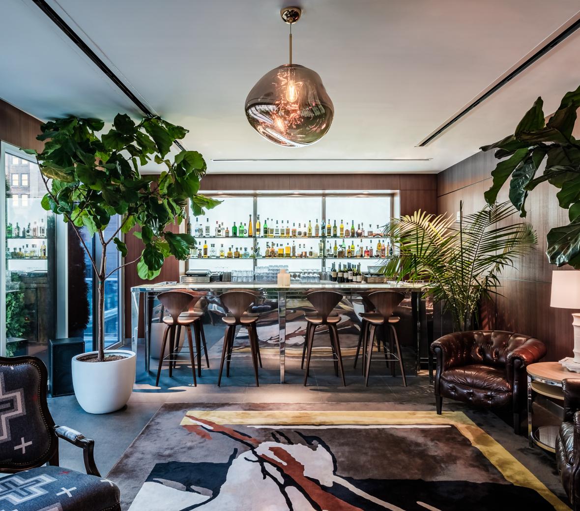 Mondrian Park Avenue Terrace Interior Bar