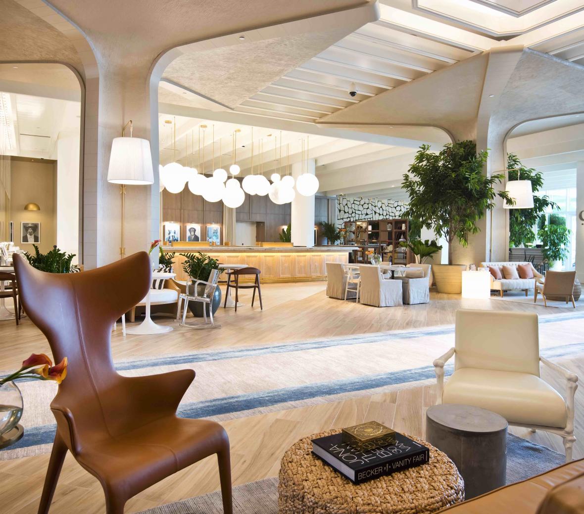 Hotel lobby bar