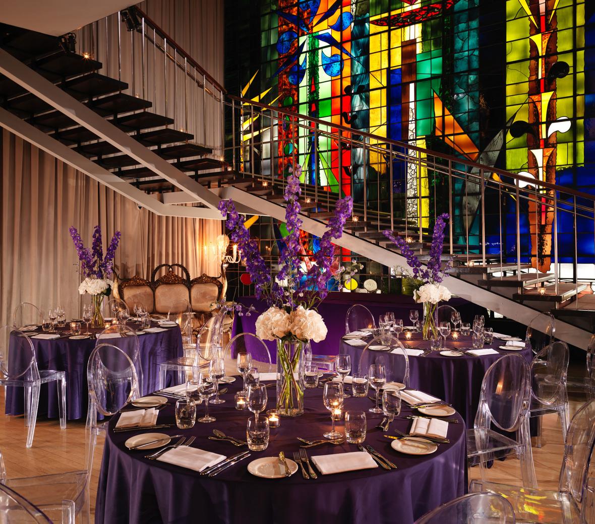 sanderson billiard room set for reception