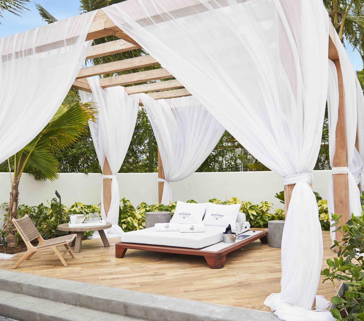 Cabana at Privilege Pool at SLS Baha Mar
