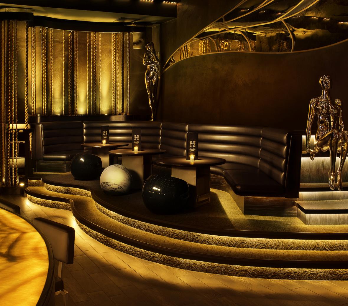 interior lounge at Hyde American Airlines Arena