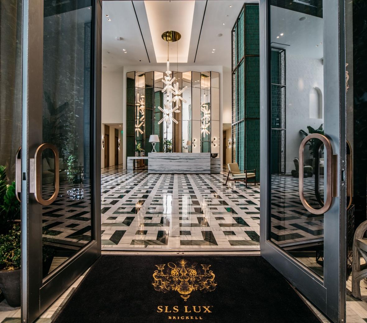 sls lux brickell lobby 