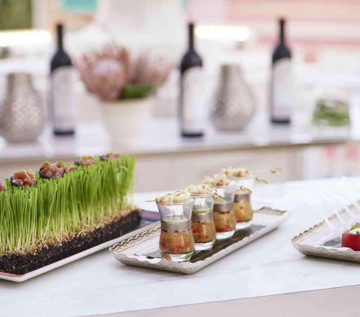 artistically crafted appetizers