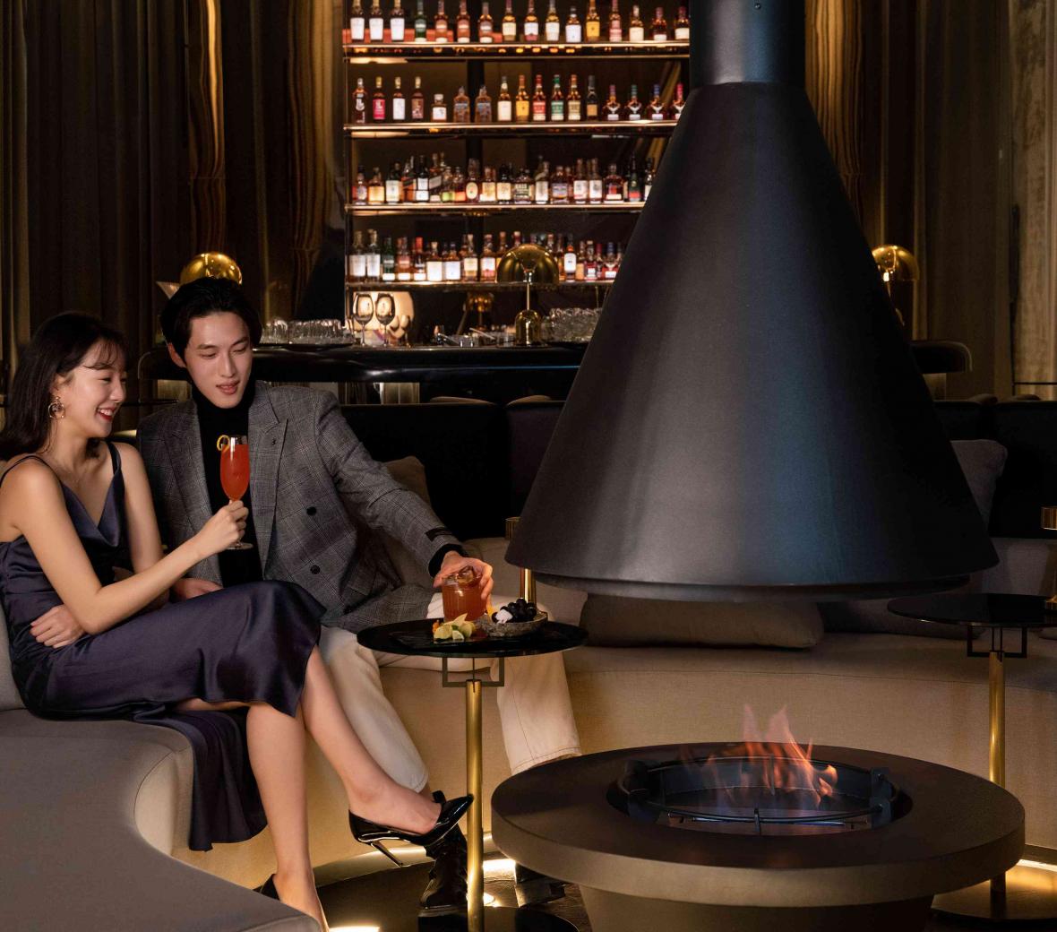 People in a lounge