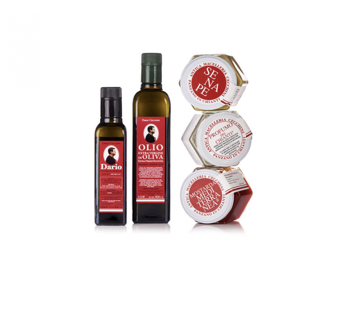 Salt and olive oil