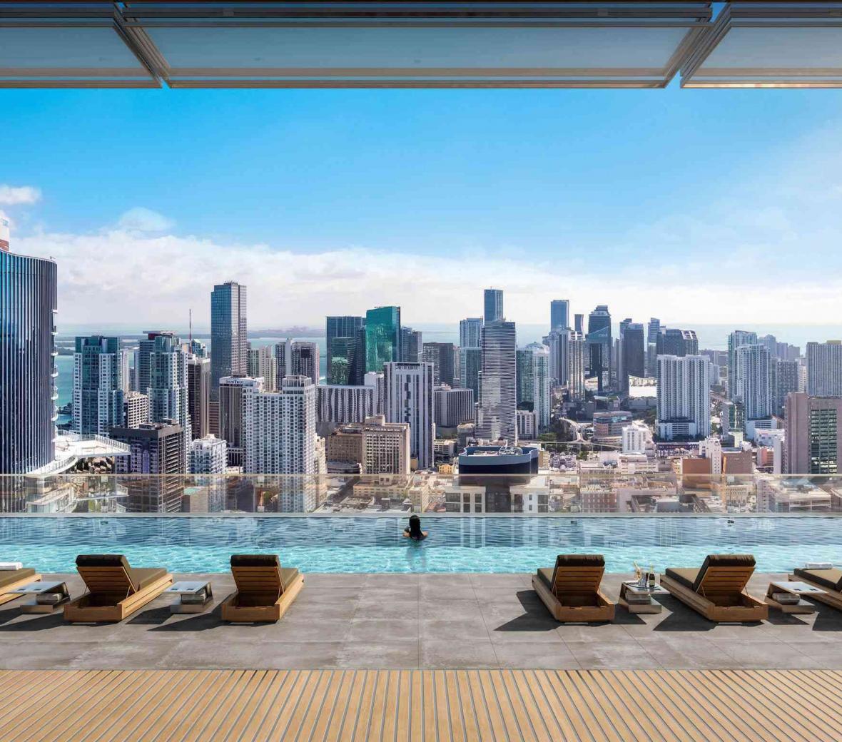 Legacy Miami Pool Deck overlooking Miami