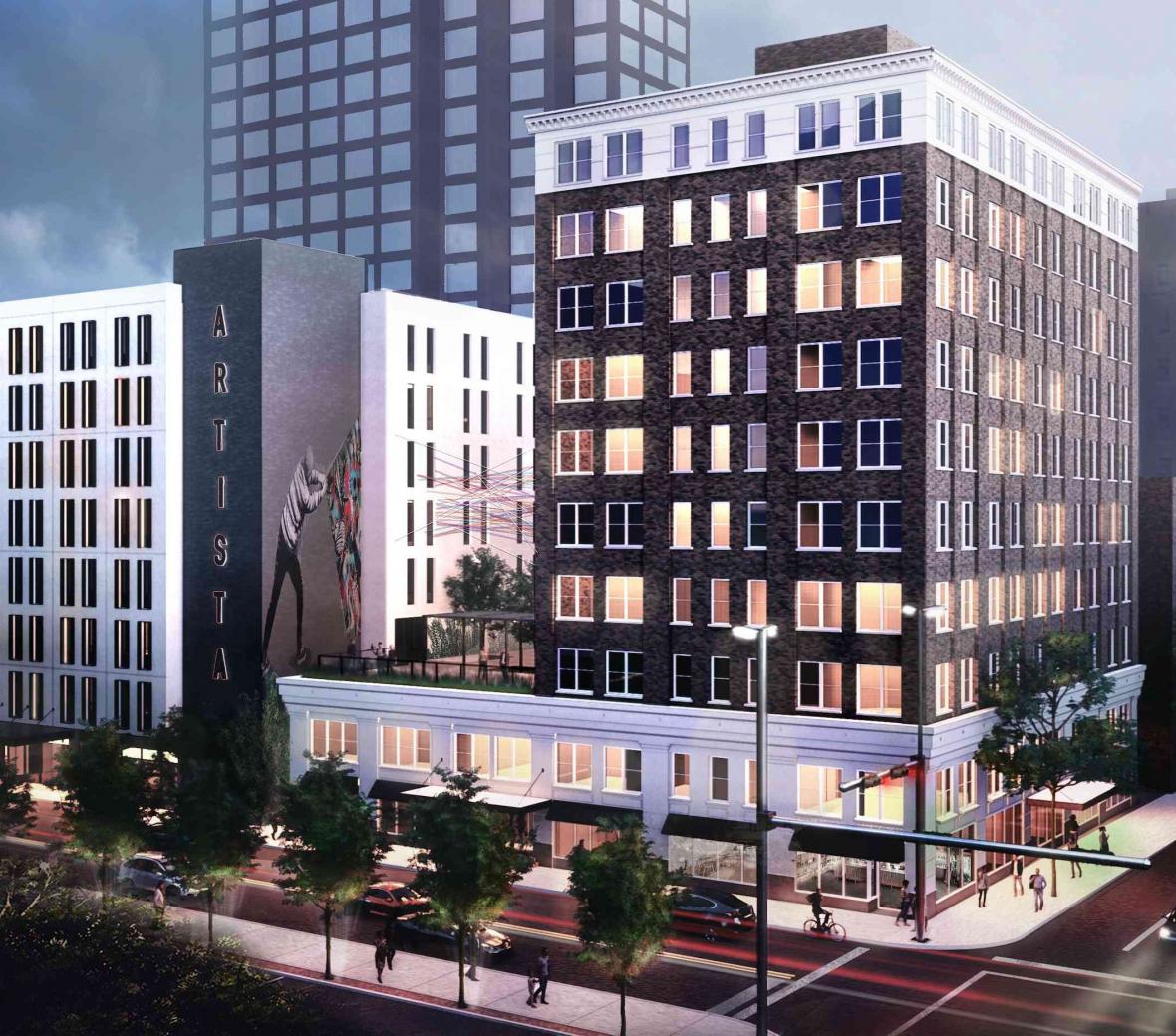 exterior of Artista San Antonio rendering