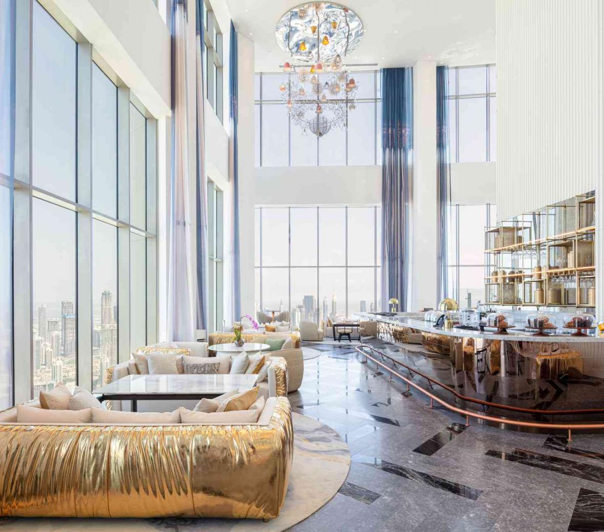 Dining area at S Bar Dubai