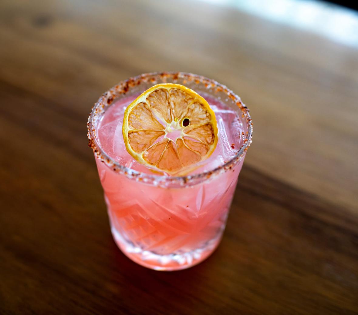pink cocktail
