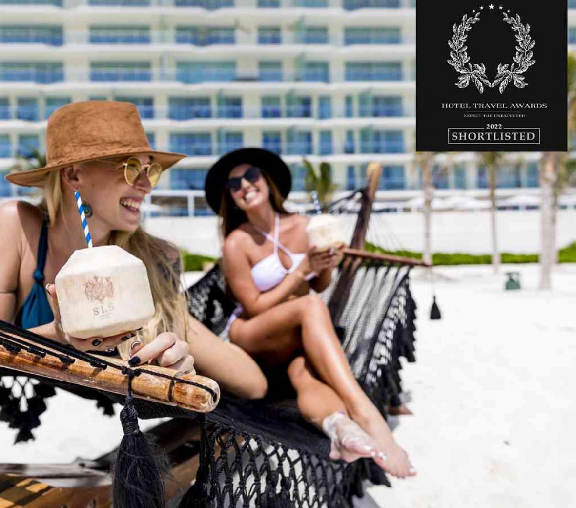 two women on a beach
