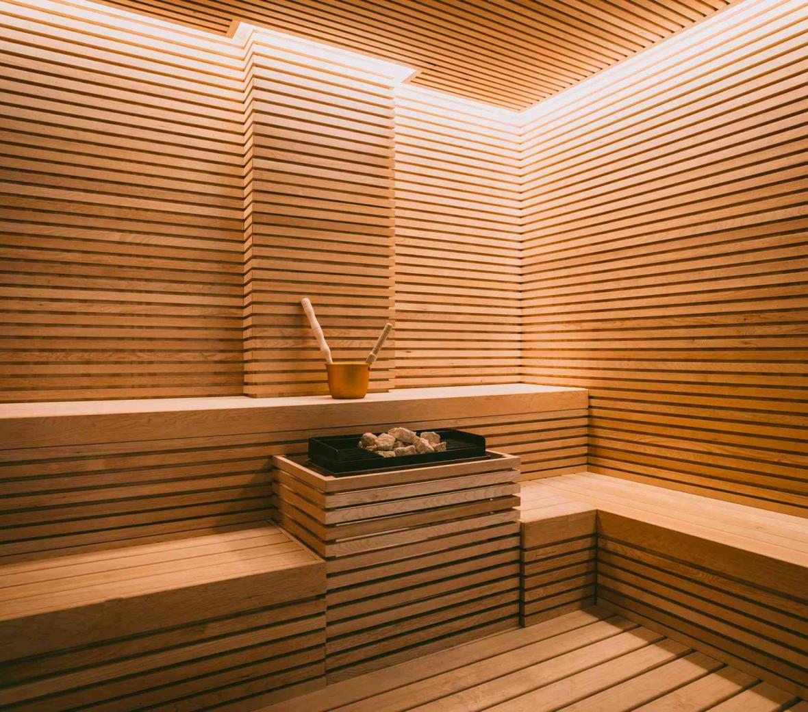 The steam room at Ciel Spa at SLS Puerto Madero