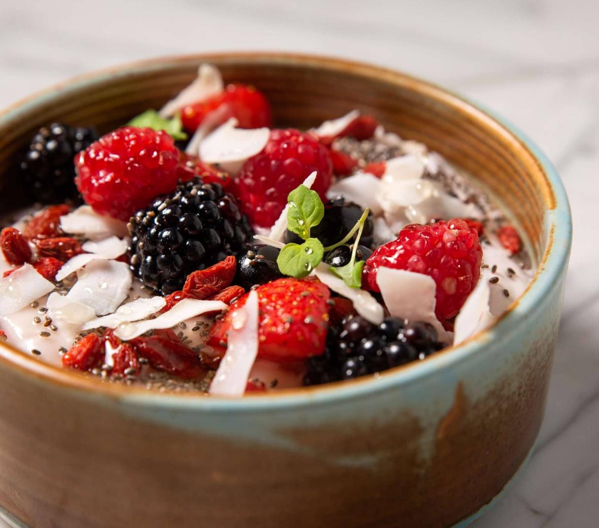 yogurt bowl with berries