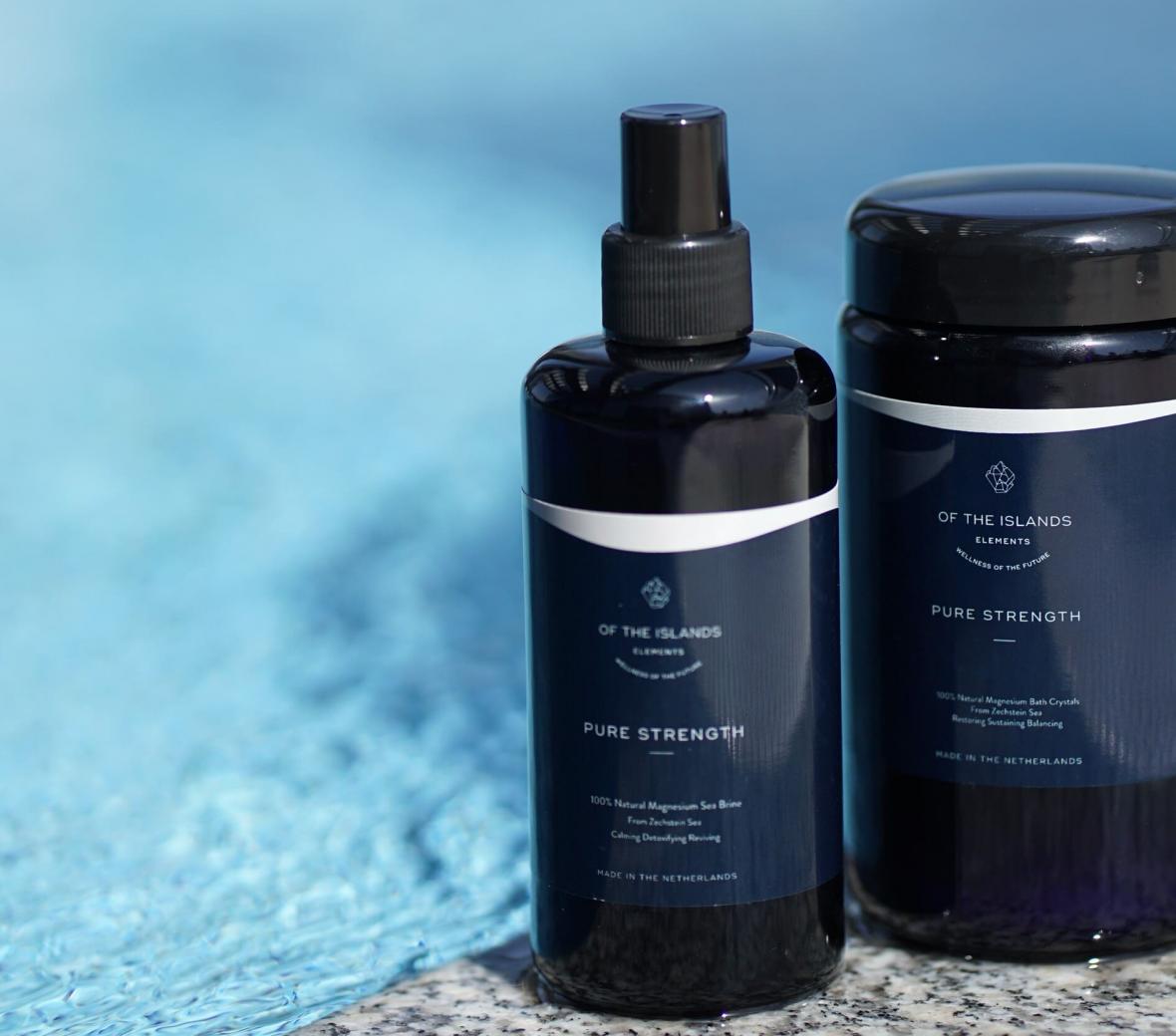spa products on a counter