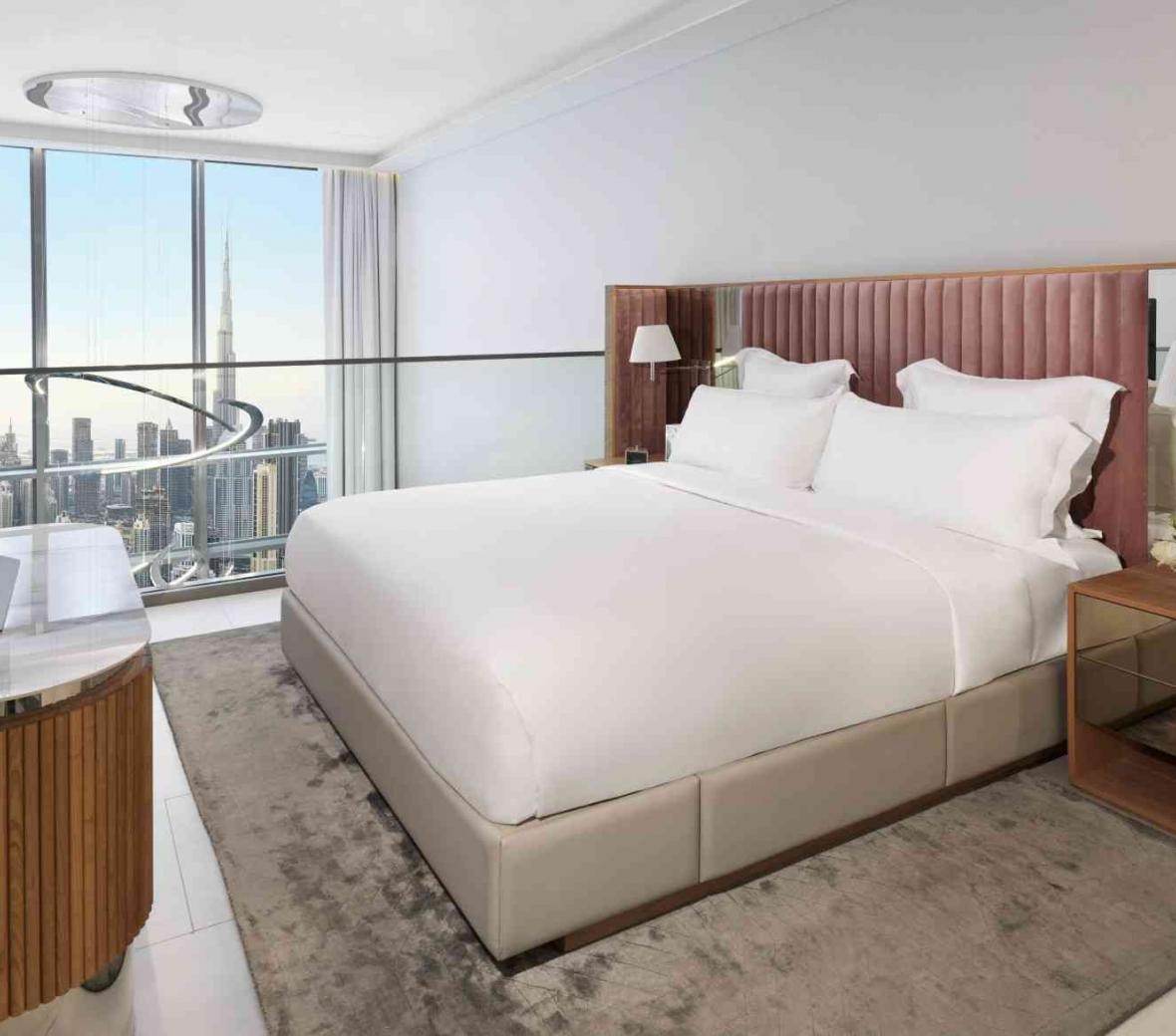 a bed in sls dubai