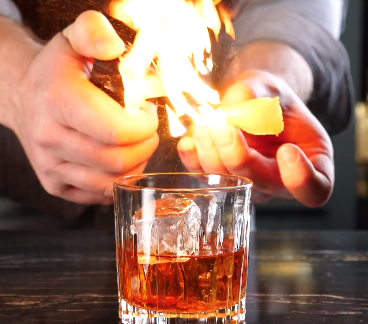Flaming drink