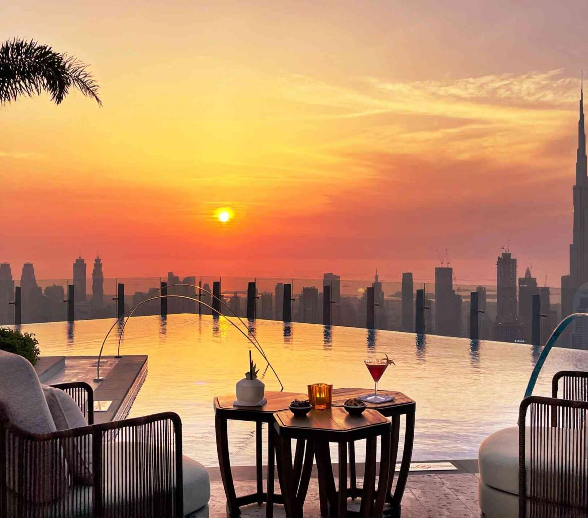 SLS Dubai sunset