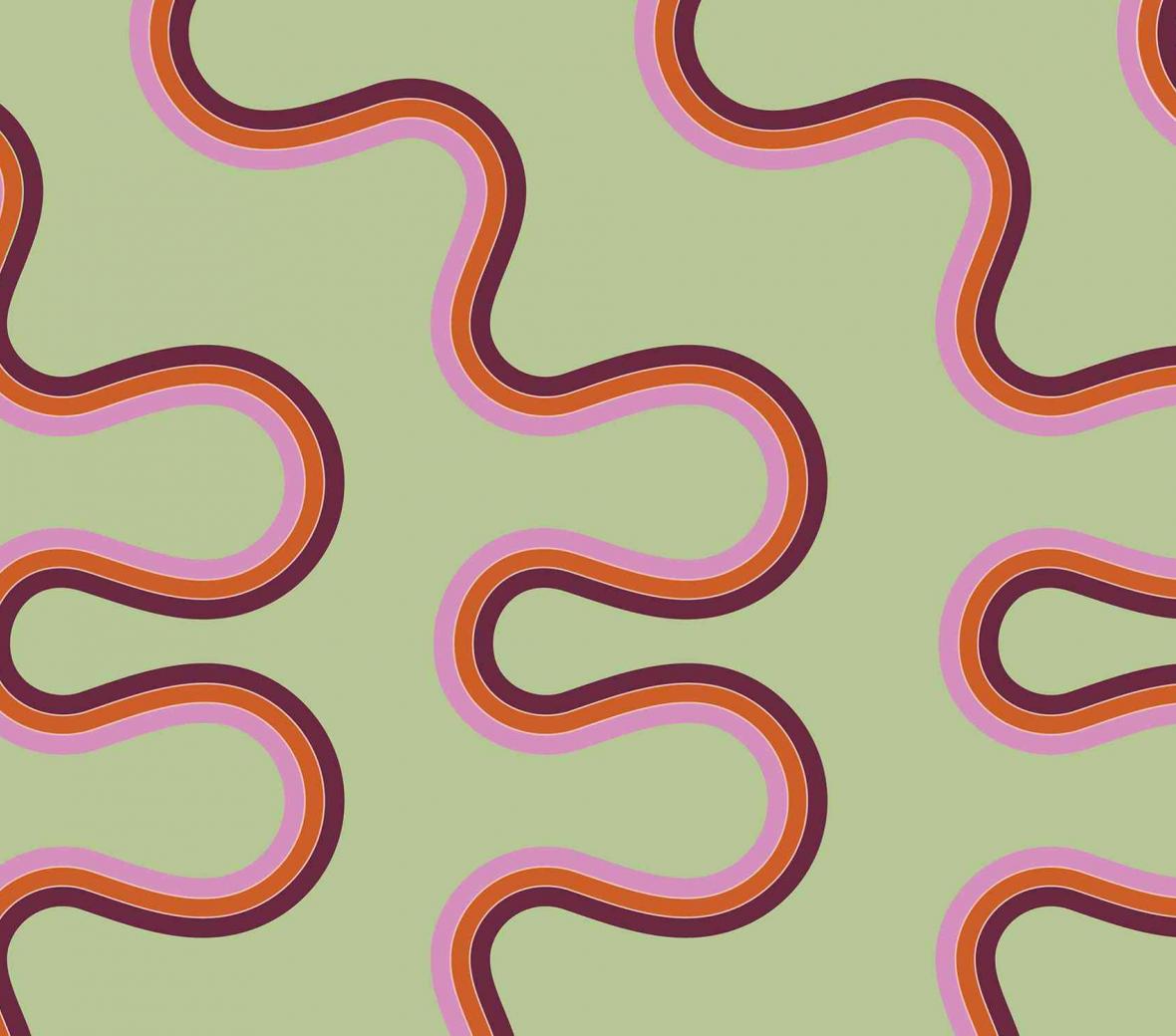 Wiggly line pattern