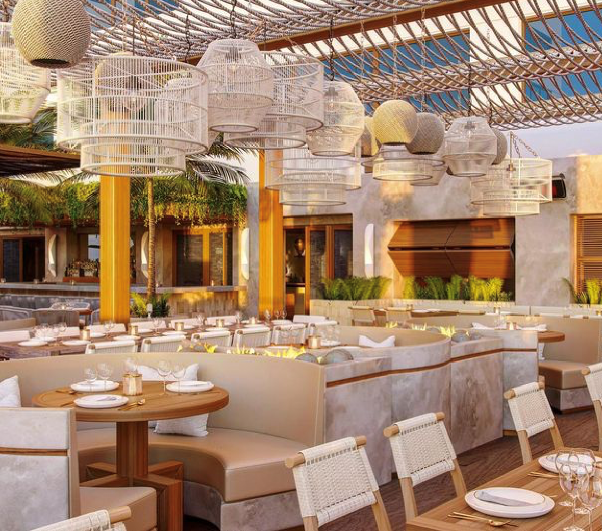 Internal dining area at Casa Madera