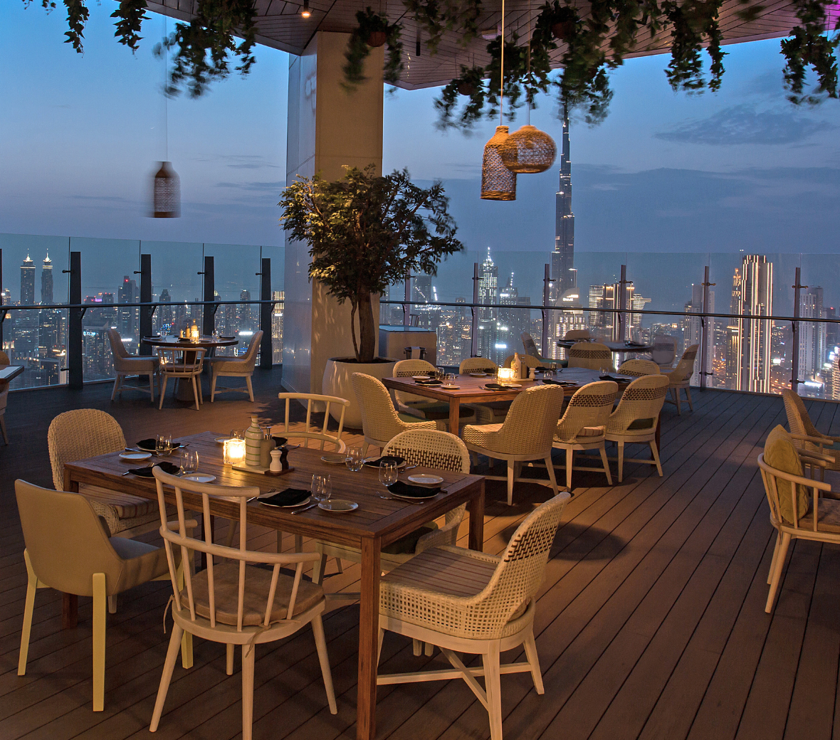 Filia Terrace at Night