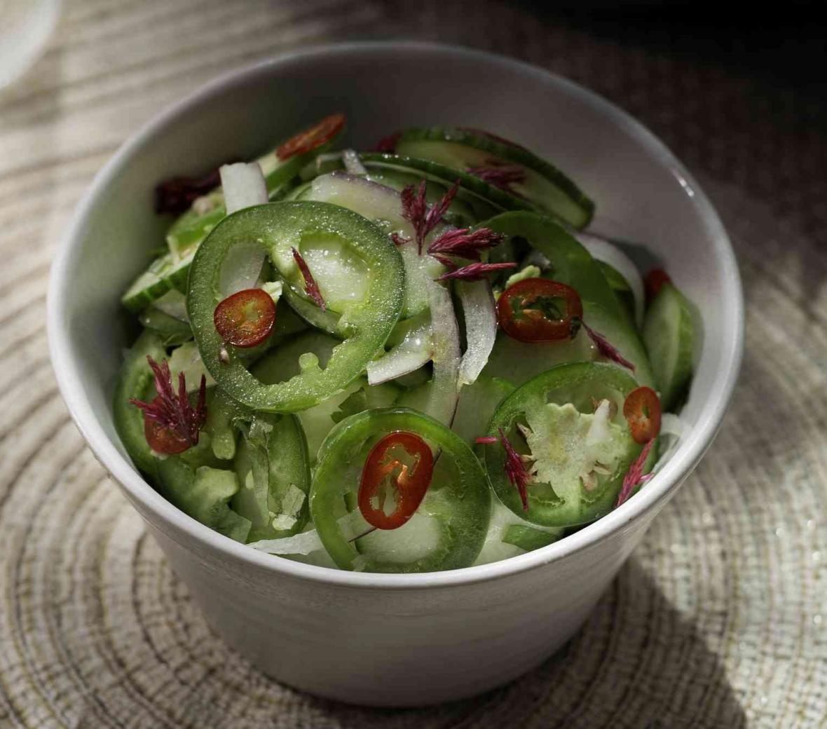 Jalapeno cucumber salad
