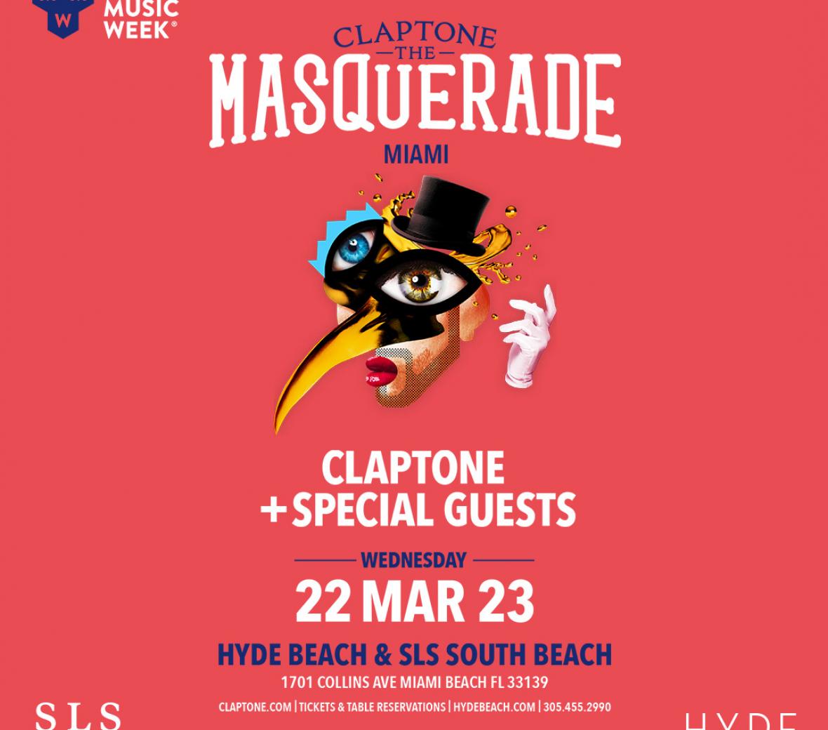 Poster for Miami Music Week - Masquerade Event