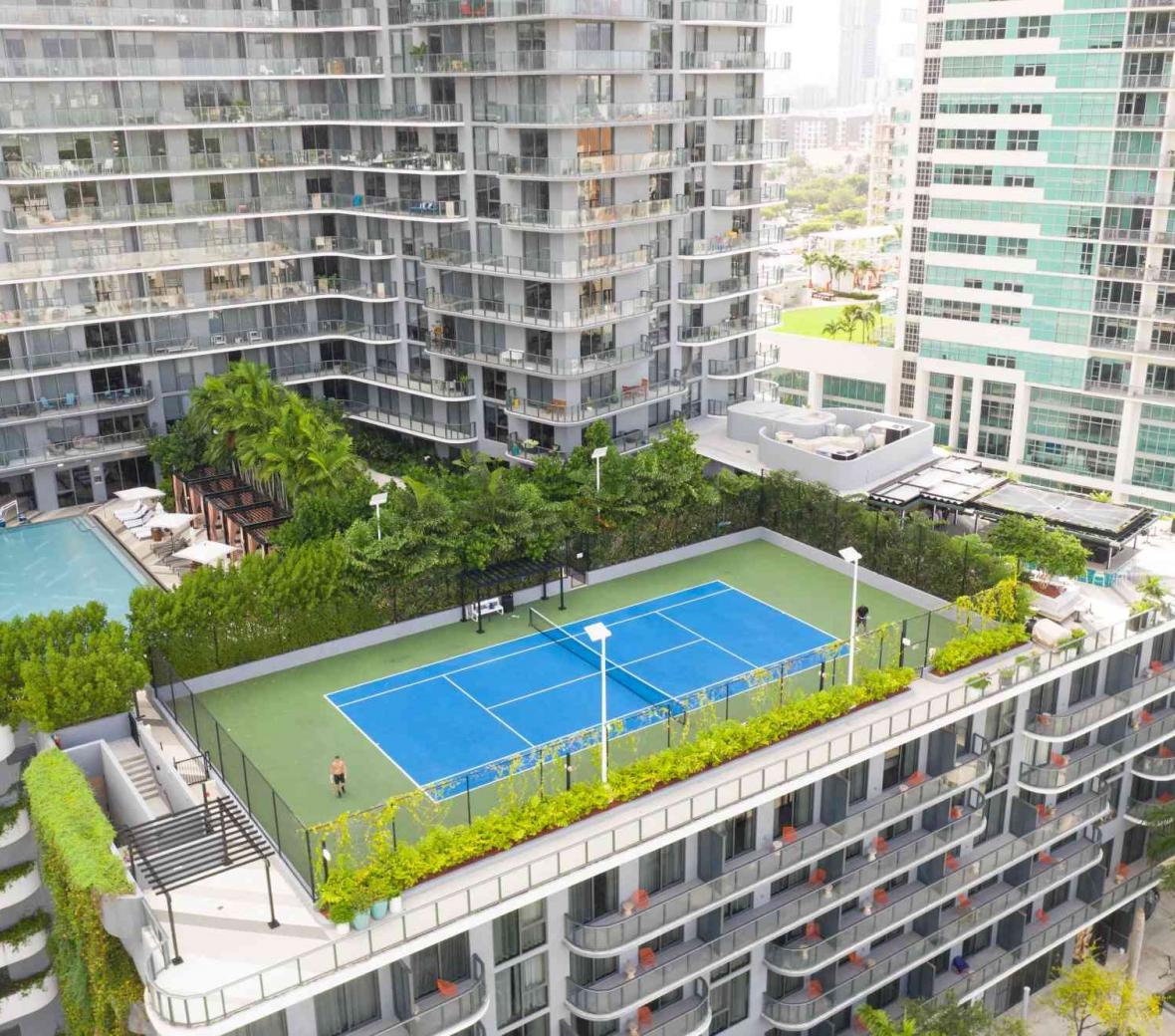 aerial view of Hyde Midtown Miami