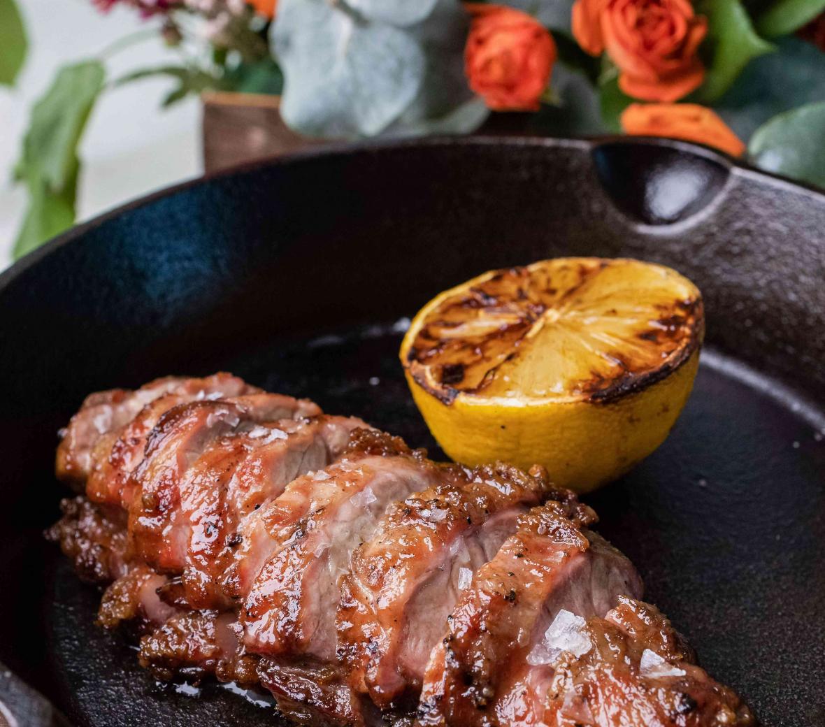 Beef Gizaards with Lemon