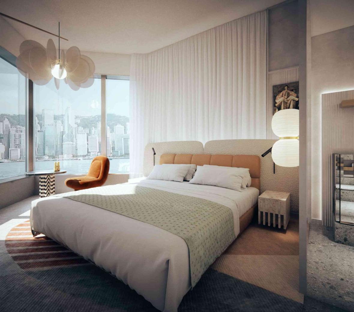 room with view of water