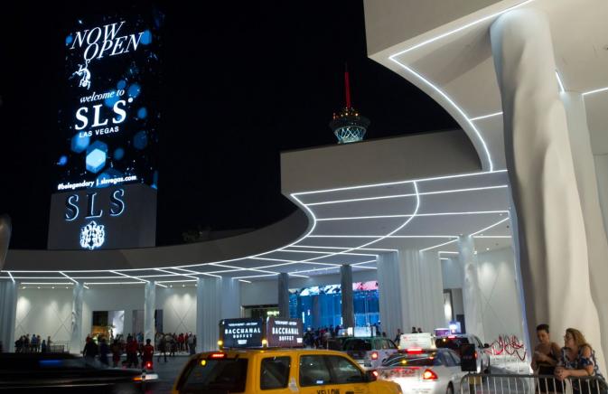 The SLS Las Vegas, a hotel-casino run by SBE Entertainment Group, during its grand opening in Las Vegas in 2014