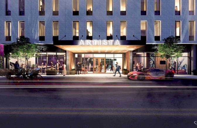 facade rendering of artista san antonio