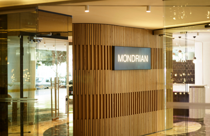 inside lobby at mondrian mexico