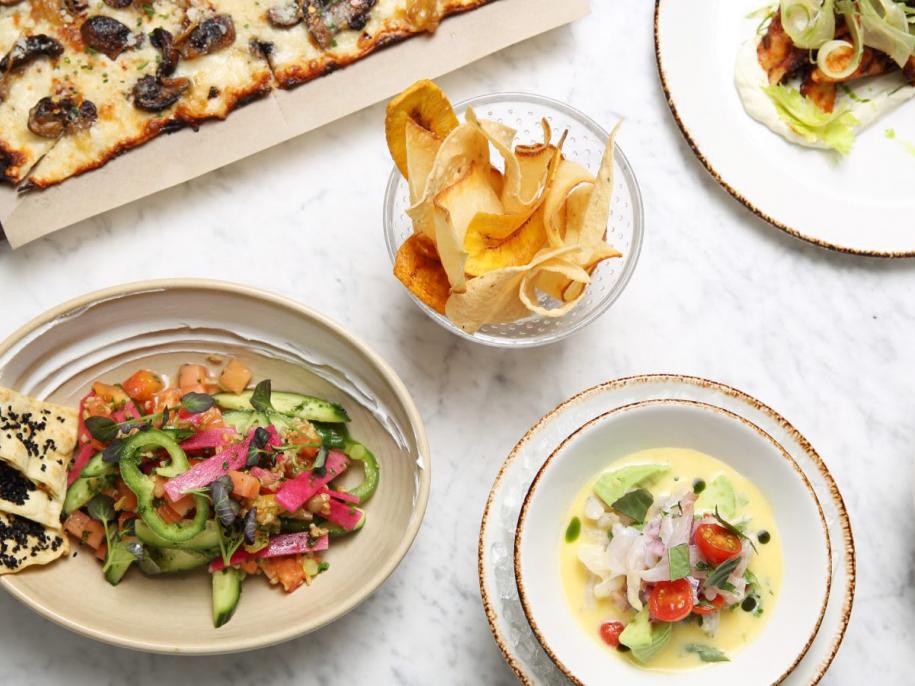 different food dishes at Cleo