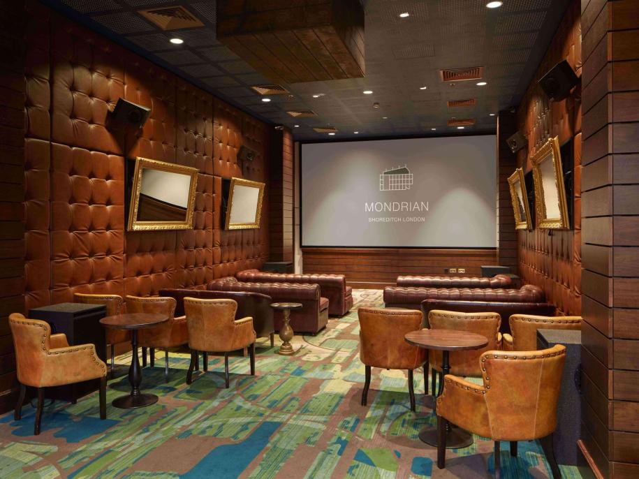 Meeting room with large tv for viewing presentations