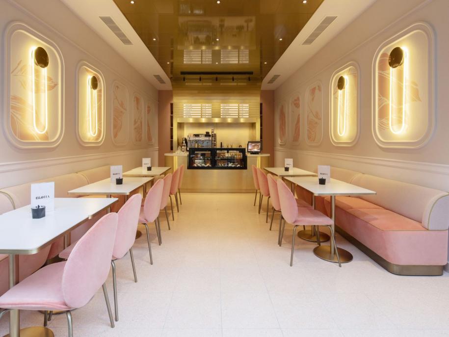 The inside of EllaMia, St Martins Lane