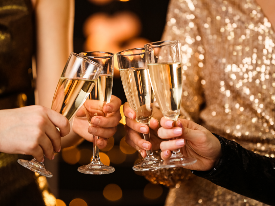 people drinking champaign