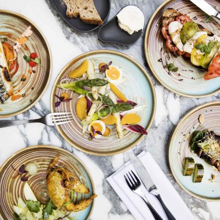 plates of food from Sanderson restaurant