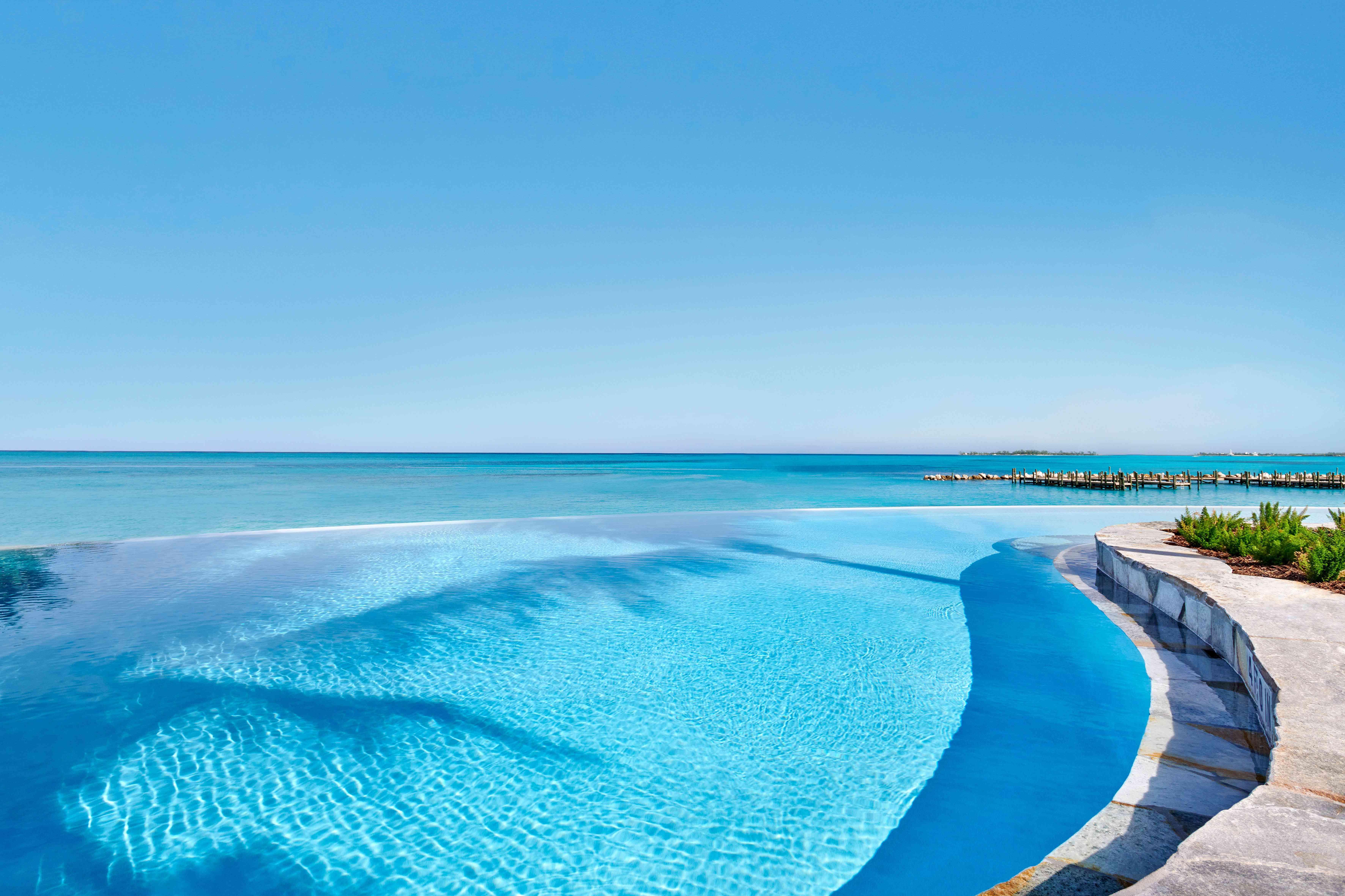 Pool overlooking the ocean