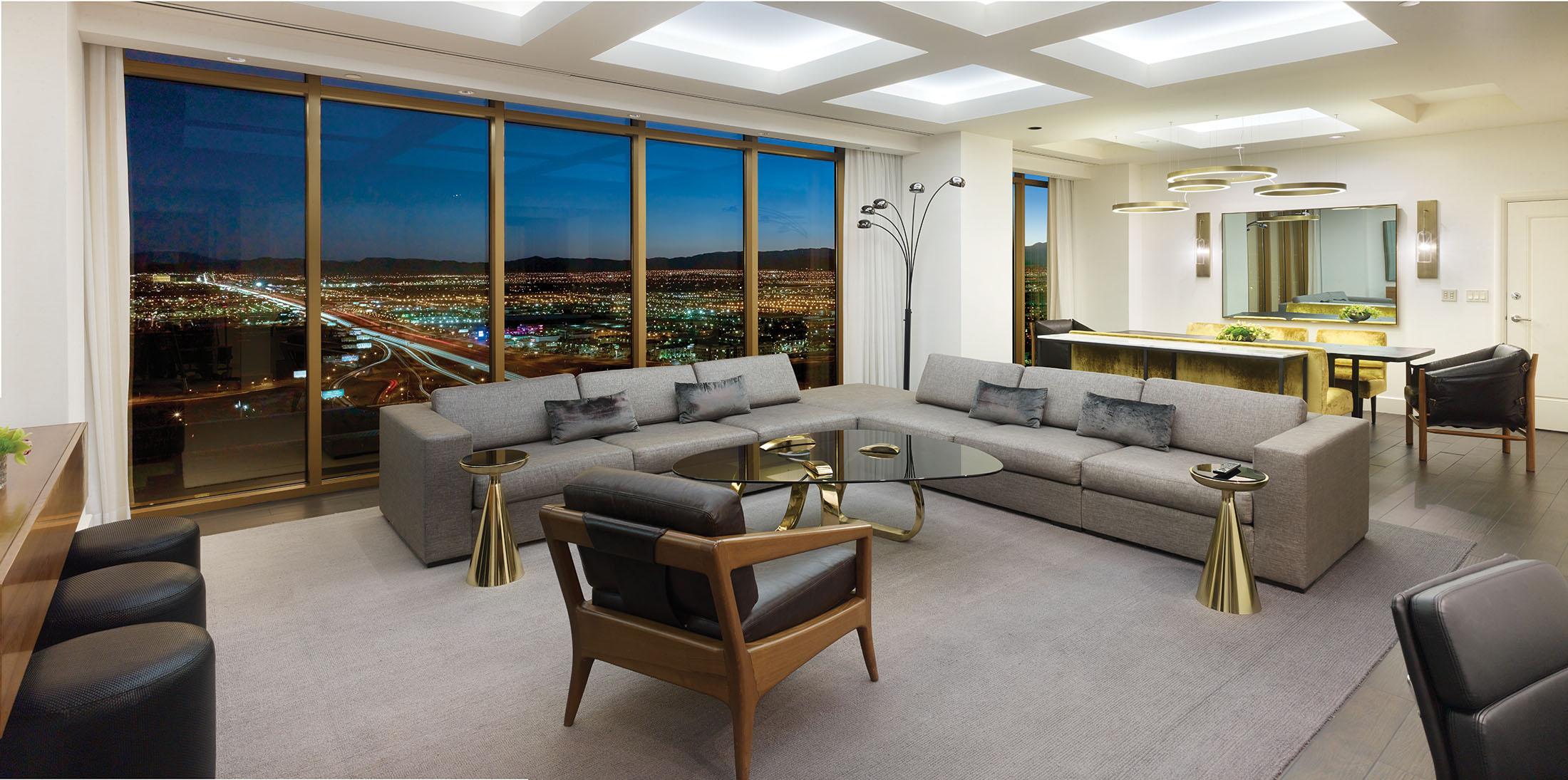 Delano penthouse superior suite living space