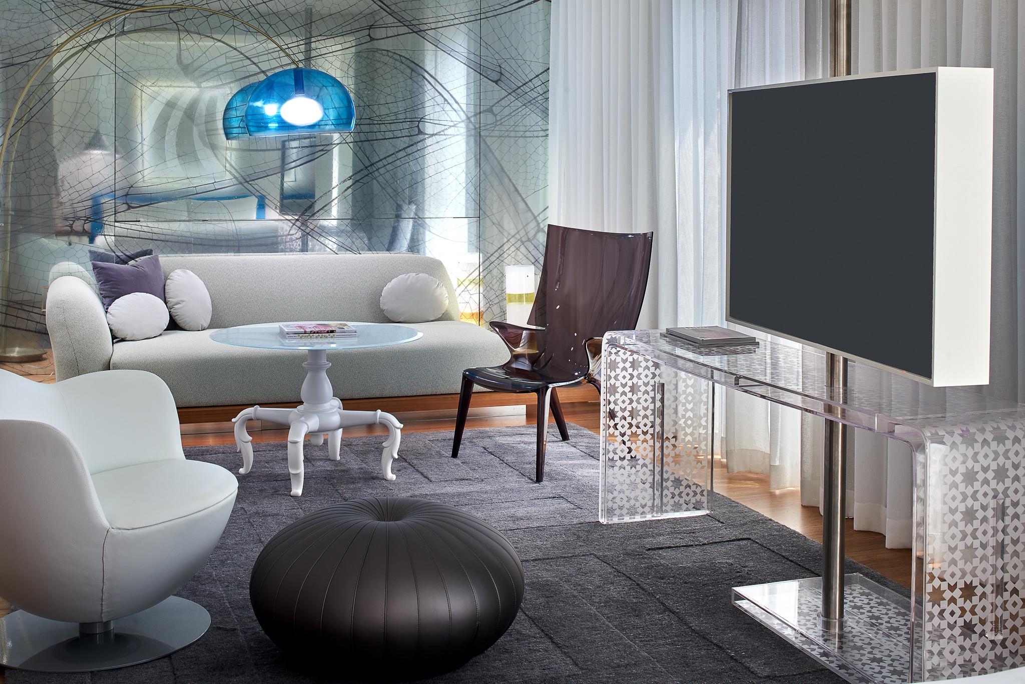 Mondrian Los Angeles Suite Living Space