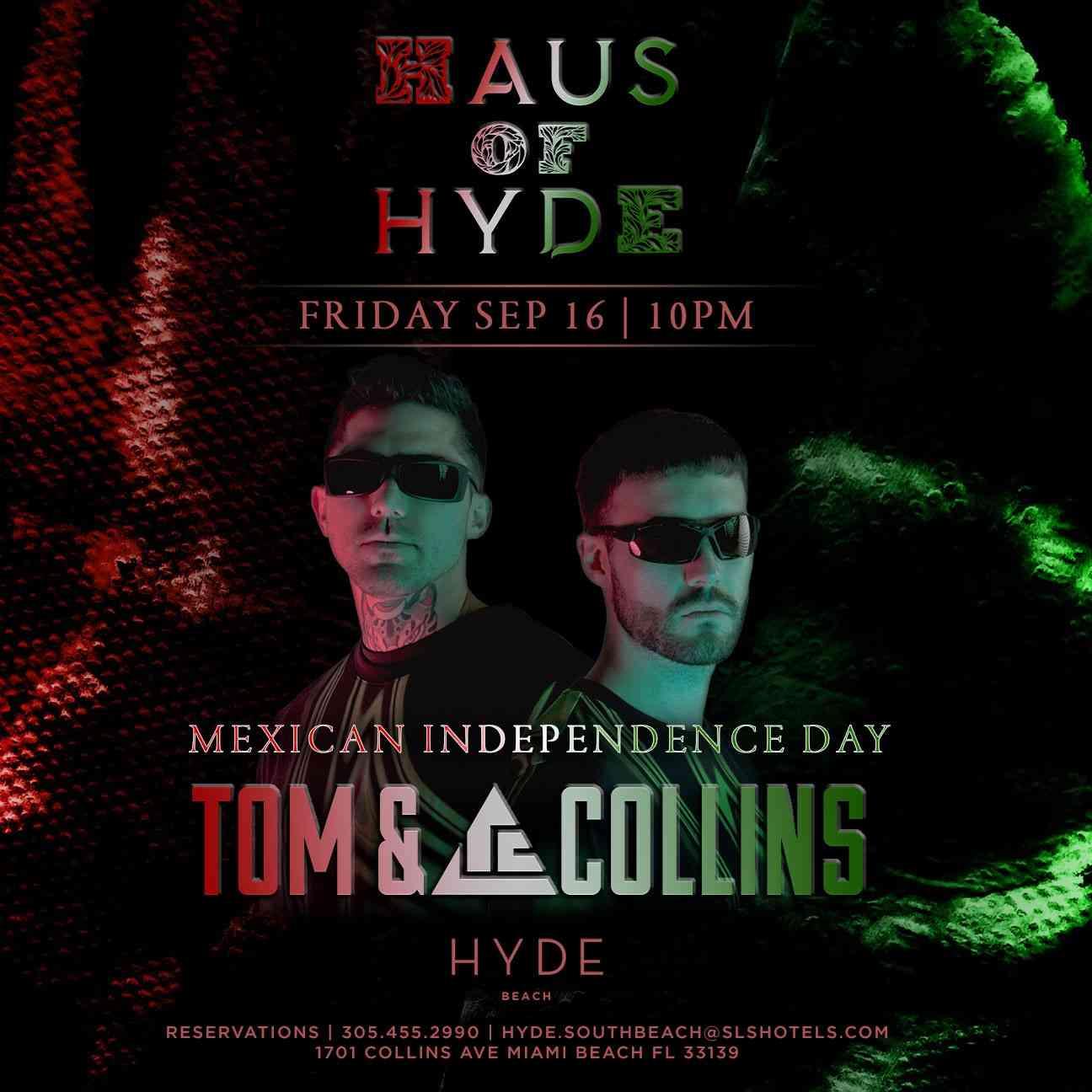 tom and collins DJ poster 