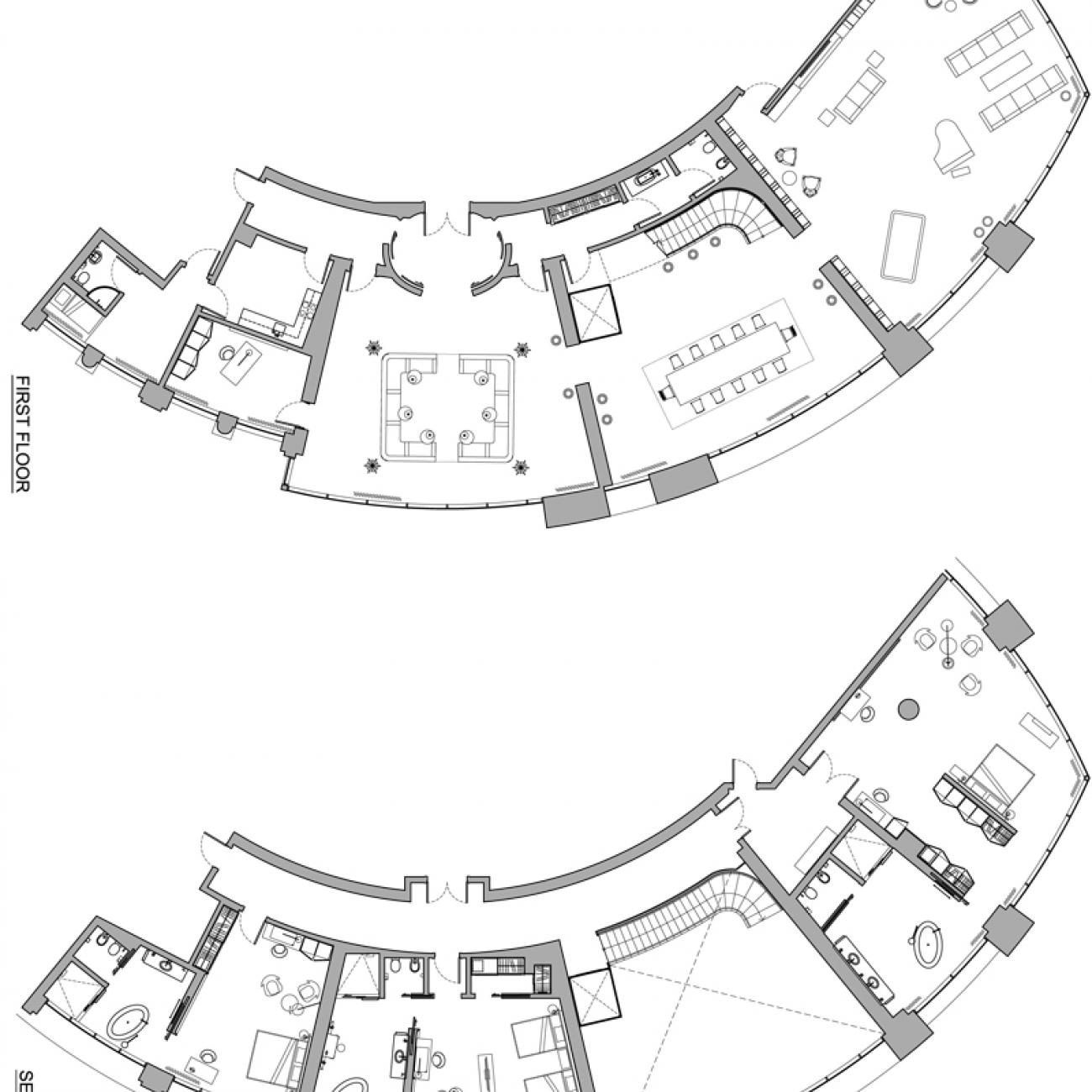Mondrian Doha Penthouse Floor Plan