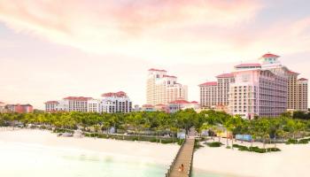 The Baha Mar resort in the Bahamas, portrayed in a handout photo, is the site of three hotels.