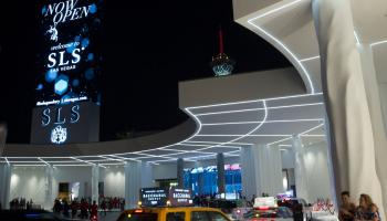 The SLS Las Vegas, a hotel-casino run by SBE Entertainment Group, during its grand opening in Las Vegas in 2014